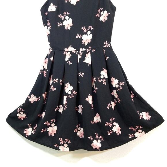 Empyre Floral cutout zipper detailing mini dress S - Picture 4 of 9